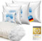 Füllwatte für Kissen; Flauschiges Polyester Füllmaterial Stopfmaterial; Kissenfüllung Stofftier- & Bastelwatte; Öko-Tex Zertifiziert (4 kg)
