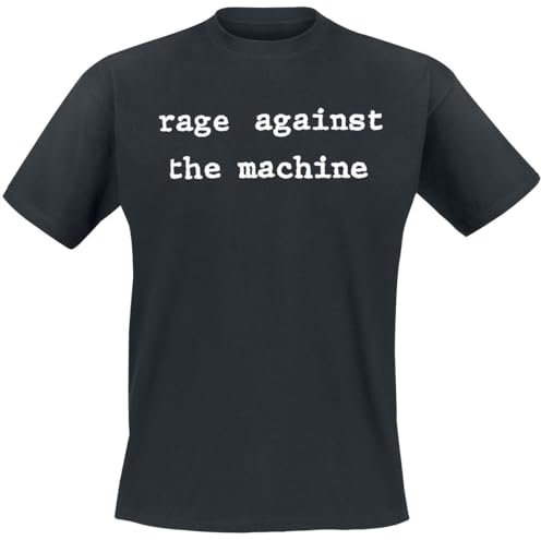 Rage Against The Machine Typewriter Molotov Männer T-Shirt schwarz M 100% Baumwolle Band-Merch, Bands