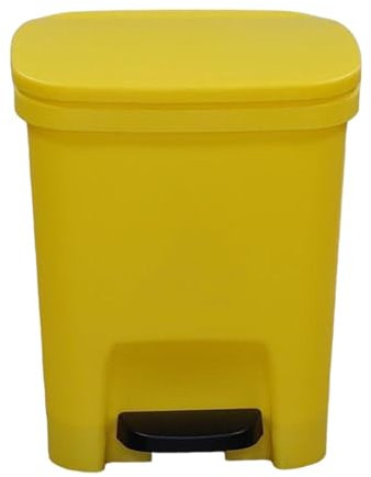 Gallon Slim Small Trash Can with Lid | Garbage Can | Rectangular Step Trash Bin | Bathroom Trash Can | Trash Can with Soft Close Lid | Clinical Waste Bin for Home, Officee