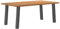 vidaXL Esstisch Hellbraun 180x100x74 cm Massivholz Eiche Rechteckig