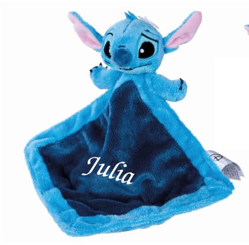 Doudou plat Stitch à personnaliser avec son prénom
