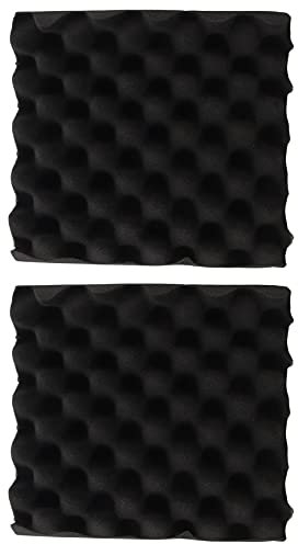 Mauedest 2X 25X25X5CM Sound Insulation Foam Egg Crate Studio Acoustic Foam Sound Insulation Treatment Egg Profile Wedge