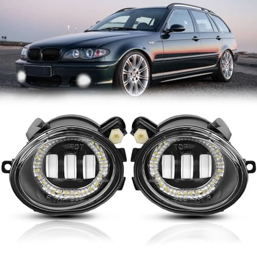TangMiGe LED Nebelscheinwerfer für BMW (E46 E39 M-Tech Stoßstange M Sport Paket) 3er 5er M3 M5, 09/2000-12/2007, (HB SDN WGN CPE CONV), 1 Paar (LED-Birne)