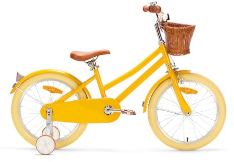 Generation Hip Kinderfahrrad 18 Zoll - Gelb - Fahrrad für Kinder von 5 bis 7 Jahren