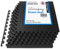 Nicoman 8PCs Black Interlocking Floor Mats 60x60cm, EVA Foam Gymnastics Mat Tiles, Thick Puzzle Gym Flooring