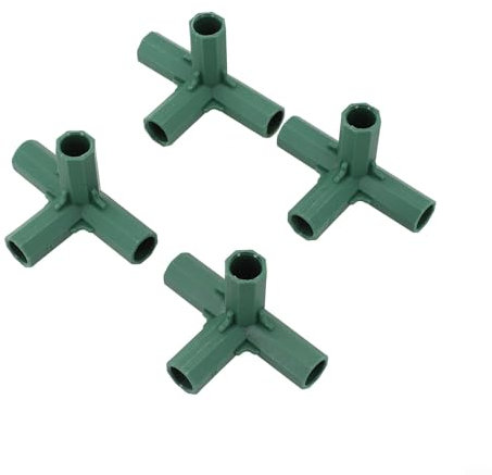 Solaughguy Gardening Will Lot de 10 raccords coudés en PVC 3 voies 16 mm pour serre et meubles Compatible avec 16 tuyaux de 17 mm Construction en plastique (B)