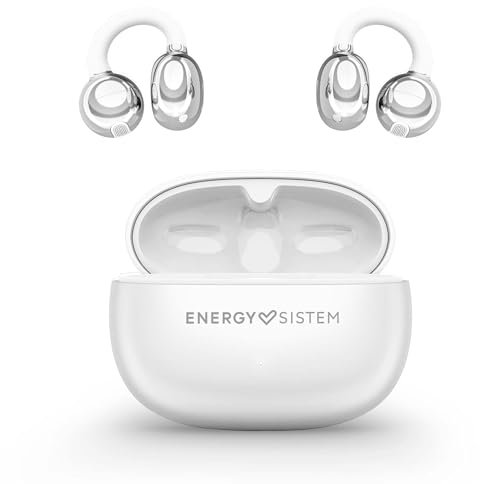 Energy Sistem Chicpods - Auriculares Bluetooth inalámbricos Open Sound (23H batería, cancelación de Ruido en Llamadas, IPX4 Resistentes al Agua, cómodos y Flexibles) Nieve