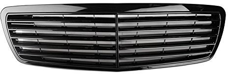 SIKUAI Automative Glänzend Schwarz Front Grill Grille Für E Klasse W211 E320 E350 E500 E55 2002 2003 2004 2005 2006