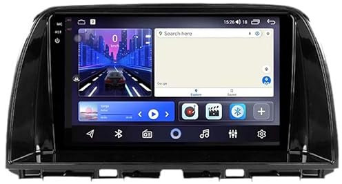 GEBBEM für Mazda CX-5 2012-2015,Android 11 9-Zoll-Autoradio,GPS-Navigation,Bluetooth-Unterstützung,4G-WLAN,Mirror Link,In-Dash-Autoradio-Video-Multimedia-Player,Plug-and-Play,T8