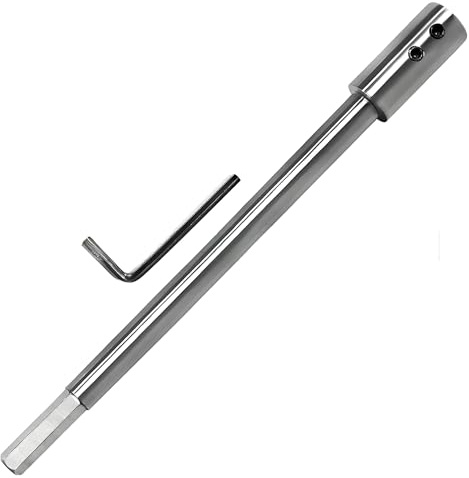 Bamyli 254mm Bohrer Verlängerung für Forstnerbohrer, 3/8 Schaft, Tieflochbohrungen & Präzise Durchbrüche, Inkl. Stellschrauben & Inbusschlüssel