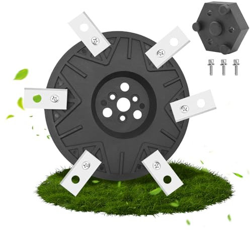 Messerscheibe Kompatibel für Worx Landroid, M500 M700 WR167E WR141E Vision M600, Glasfaserverstärkter Messerscheibe, Fach Mähroboter Messerscheibe Mit Schrauben, 6er Messerscheibe