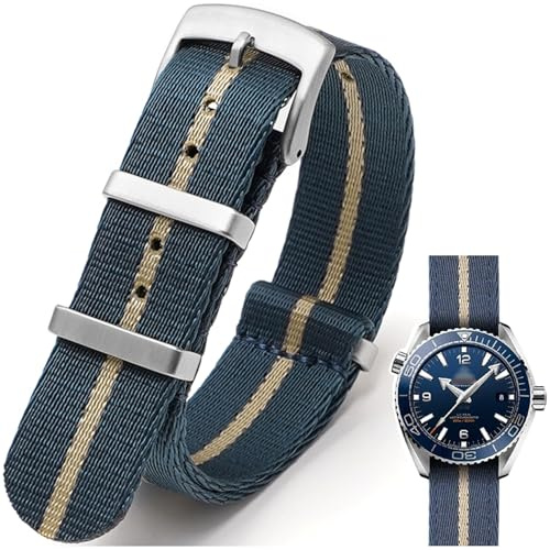 Nizonlaie Bracelet de Montre en Nylon Balistique Militaire Remplacement Bracelet 18mm 20mm 22mm 24mm NATO Style Nylon Boucle Lourde Watch Straps Boucle en Acier Hommes Femmes