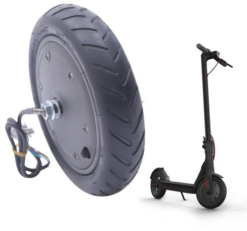 E-Scooter Nabenmotor, Elektroroller Reifen mit 350W Motor, 36V, 600 U/min Ersatzräder Scooter Motor, 8,26 Zoll