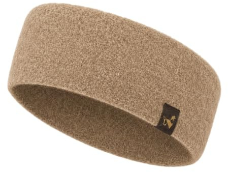 Stirnband aus 97% Alpaka – gewalkt, warm & windfest – elastisch – temperaturregulierend & atmungsaktiv – Winter-Stirnband für Damen & Herren, ideal für Outdoor Aktivitäten & Sport (beige)