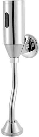 Automatischer Urinal Spülventil Sensor, Einstellbarer Erfassungsbereich (55-65cm), Hygienische Berührungslose Spülung mit 2-Stufen-Spülung, Kupfer Wandmontage