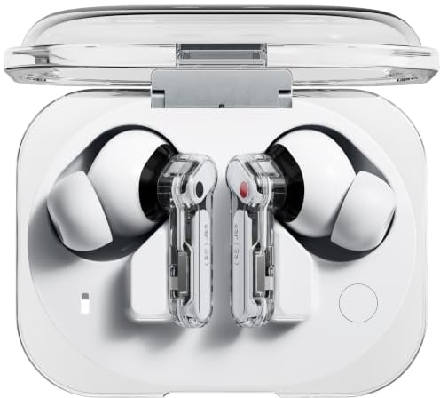 Nothing Ear (3a) auricolari Bluetooth con ANC ibrida fino a 45 dB, driver da 12 mm, audio Hi-Res, bassi potenti, 6 microfoni, connessione multipoint