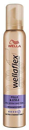 WELLA wellaflex Fülle & Style Schaumfestiger ultra starker Halt, 5er Pack (5 x 200ml)