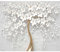 decomonkey Fototapete Blumen Baum 400x280 cm XL Tapete Fototapeten Vlies Tapeten Vliestapete Wandtapete moderne Wandbild Wand Schlafzimmer Wohnzimmer Ornament Modern