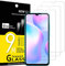 NEW'C Lot de 3, Verre Trempé pour Xiaomi Redmi 9A, Xiaomi Redmi 9C, Film Protection écran efficace contre les Rayures - sans Bulles - Ultra Résistant (0,33mm HD Ultra Transparent) Dureté 9H Glass