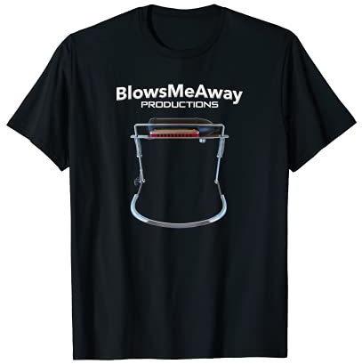 BlowsMeAway Productions Rackit! Harmonica Microphone T-Shirt