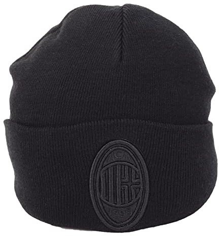 AC Milan 143045 Hut, Schwarz, Einheitsgröße Unisex-Erwachsene