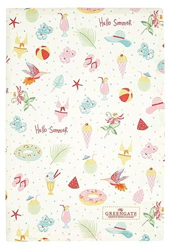 GreenGate [W2023/02] Tablecloth Lula White 150x150cm