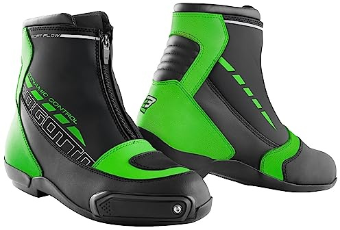 Bogotto Lap Motorradschuhe, schwarz/grün, 43
