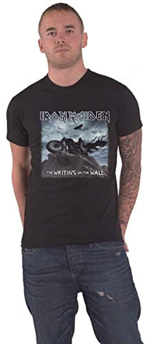 Iron Maiden T-Shirt The Writing On The Wall Single Cover Neu Offiziell Herren Größe L