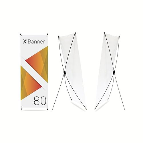 Genérico Expositor Publicitario Personalizado para Comuniones, Bodas, Fabricado en Lona con Soporte X, Expositor Publicitario Desmontable y Plegable