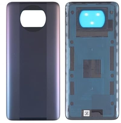 Genérico Tapa BATERIA Compatible para XIAOMI Poco X3 Pro Trasera Repuesto Negro Fantasma
