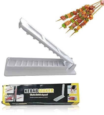 YOUNLEN Kebab Maker,Kebab-Maker für lange Spieße,Kebab Grill,Manuelle Kebab Form,Kunststoff Kebab Presse Form,für Küche, Picknick im Freien,Camping