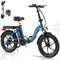 ELEKGO E Bike Klapprad, 20*3.0 Fettreifen Elektrofahrrad, 250W Motor, 36V 12Ah Akku, 7-Gang Zusammenklappbare, Maximale Laufleistung 35–90 km