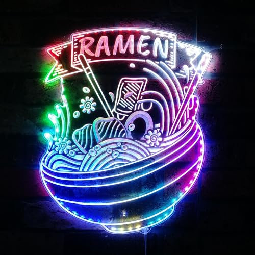 ADVPRO Ramen Noodles Stäbchen, offen, RGB-dynamisch, glamourös, LED-Schild, Cut-to-Edge-Form, intelligente 3D-Dekoration, mehrfarbige Beschilderung, st06s43-fnd-i0037-c