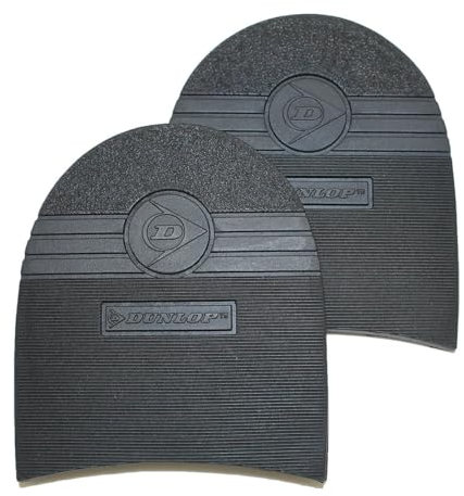 Langlauf Schuhbedarf Schuhabsatz Reparatur - Dunlop Grip Gummiabsatz in Schuhmacherqualität - 1 Paar Anti-Rutsch-Absätze zum Aufkleben - Absatzgummi in Europa hergestellt (Gr.72 (L100 x B90 mm))