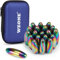 Wzone Starke Magnete, Ovale Fingerspitzen Spielzeug, ADHS-Magnete, Dekompressionsmagnete für Bildung und Unterhaltung (45x15mm-20PCs-Colorful)