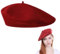 Rakiuty Baskenmütze, Barett Mütze, Barett Mütze Damen, Mütze Damen Beret, Mütze Beret Cap,Wine Red