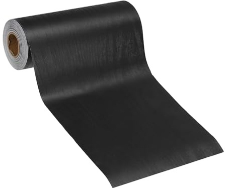 PATIKIL Cinta Adhesiva de Grano de Madera, 15cm x 10m, Parche de Reparación de Veta de Madera, Ideal para Muebles, Pisos, Puertas, Mesas, Sillas, Ventanas, Madera Negra Con Veta