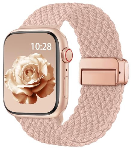 Jiamus Braided Strap for Apple Watch Straps 38mm 40mm 41mm 42mm 44mm 45mm 46mm 49mm Women Men,Upgraded Strong Magnetic Clasp Adjustable Bands for iWatch Series 11 10 9 8 7 6 5 4 3 2 1 Ultra3 SE3