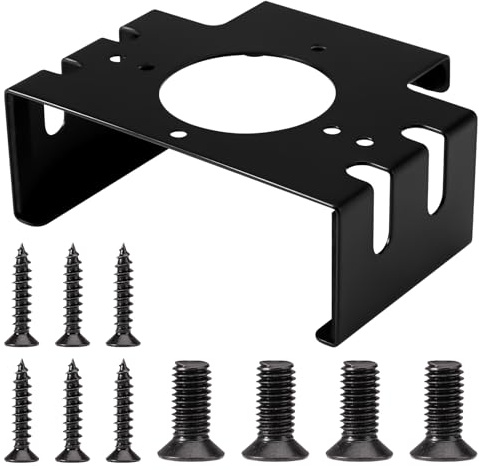 Under Desk Mount for 2024 Mac Mini M4/M4 Pro, Wall Mount Metal Under Desk Stand with Screws Behind Monitor Bracket Case Protector Holder Accessories for Economizing Space(Black)