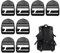 Eophmi Buckle 8pcs Ladder Buckles Backpack Strap Clips Backpack Accessories Fixed Buckles for Backpacks Strap 25mm