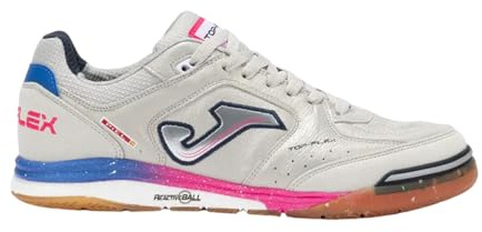 Joma Top Flex Rebound 2512 Indoor-Fußballschuhe Futsal für Herren, Silver White Fuchsia Royal, 42 EU