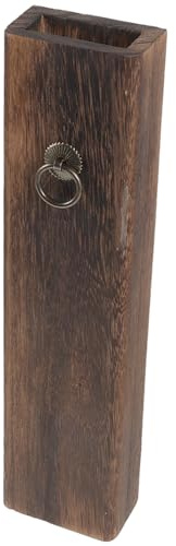 Wandpflanzenhalter aus Kiefernholz für Blumen und Grünpflanzen | Wandvase Holz, Wandmontage für Zuhause und Besprechungsraum, Elegant in Kaffee
