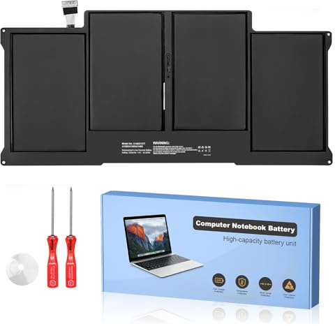WAEUUKKPO A1466 Laptop Akku für MacBook Air 13 inch A1466 (Mid 2012,Mid 2013,Early 2014, Early 2015,2017) A1369(Late 2010,Mid 2011 Version) fits A1496 A1377