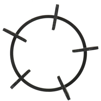 SHINEOFI Support Wok en Fonte Antidérapante Épaisse à 5 Branches, Anneau Rond pour Cuisinière à Gaz, Support Casserole Robuste et Compact, Accessoire Cuisson Cuisine Professionnelle