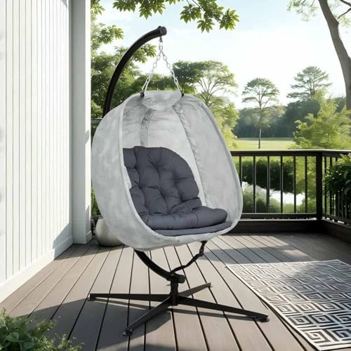 Loungesessel Outdoor, Faltbarer Schaukelstuhl Korbsessel Outdoor Outdoor Oder Indoor Schaukel Sessel Kinder Und Erwachsene