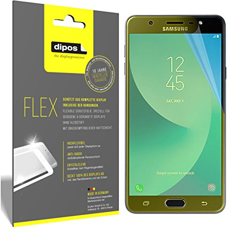 dipos I 3x Screen Protector compatible with Samsung Galaxy J7 Max - Covers Screen 100% - Protective Film