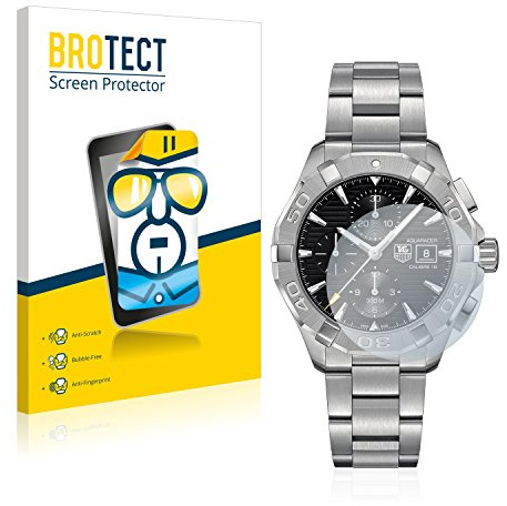 BROTECT (2 Stück Schutzfolie für TAG Heuer Aquaracer (43 mm) Displayschutz Folie Made in Germany, Ultra-Klar