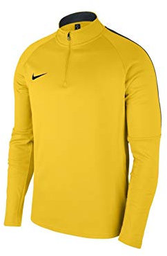 Nike Y Nk DRY ACDMY18 Dril Top LS Long Sleeved T-Shirt - Tour Yellow/Anthracite/(Black), Small