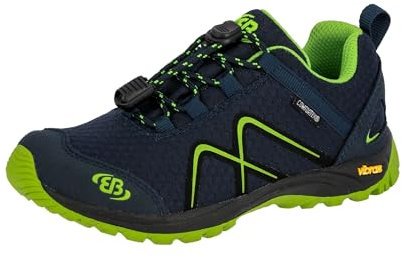 Brütting Unisex Kinder Guide Trekking- & Wanderhalbschuhe, Marine/ Lemon, 33 EU
