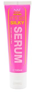 NAF It's So Silky Serum 100 ml – Entwirrendes & Pflegeserum für Pferdemähne und -Schwanz – hinterlässt EIN weiches, glänzendes Finish – Nicht fettend & einfach aufzutragen